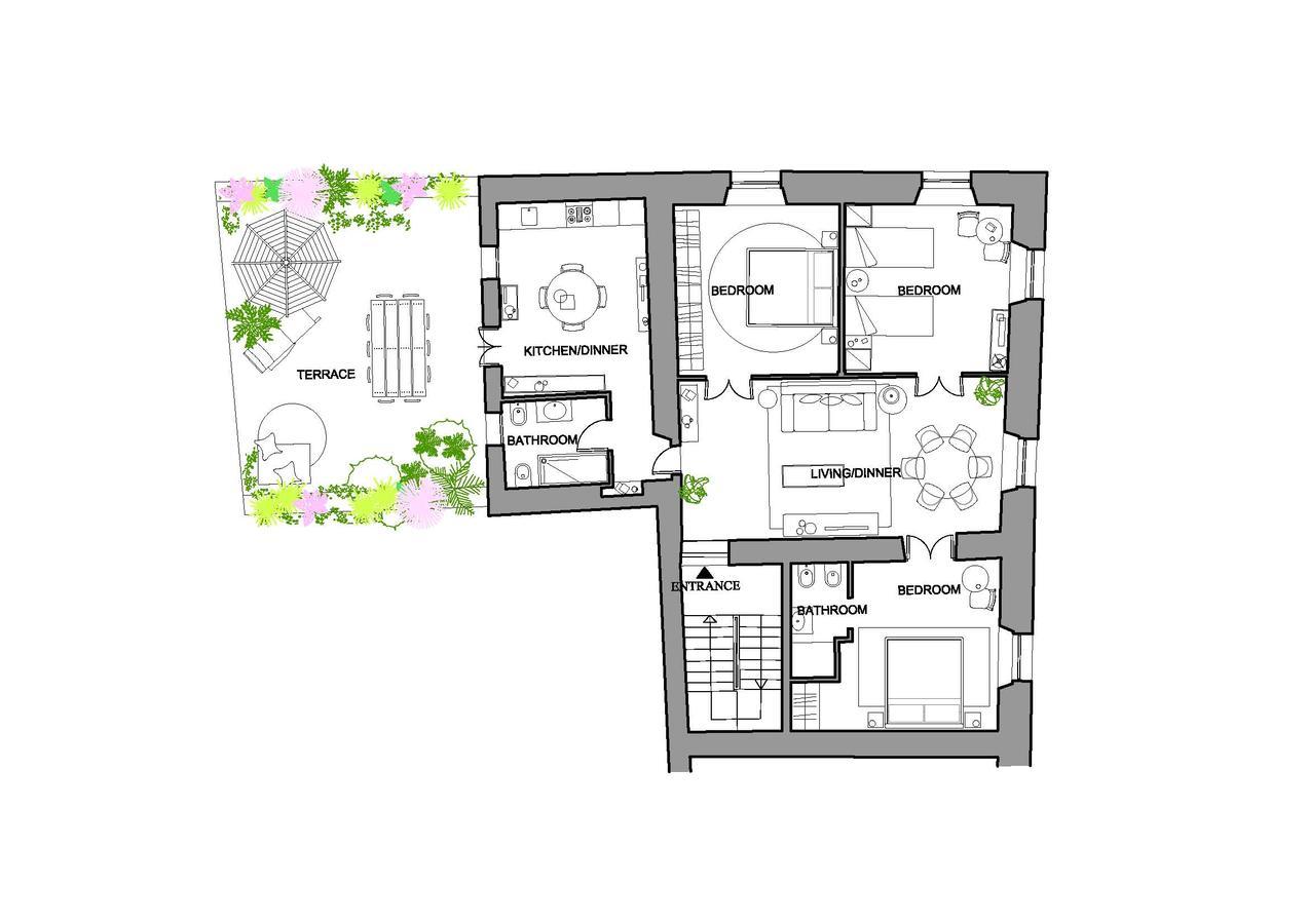 Mami'S Home Trastevere Apt With Private Terrace Рим Екстер'єр фото